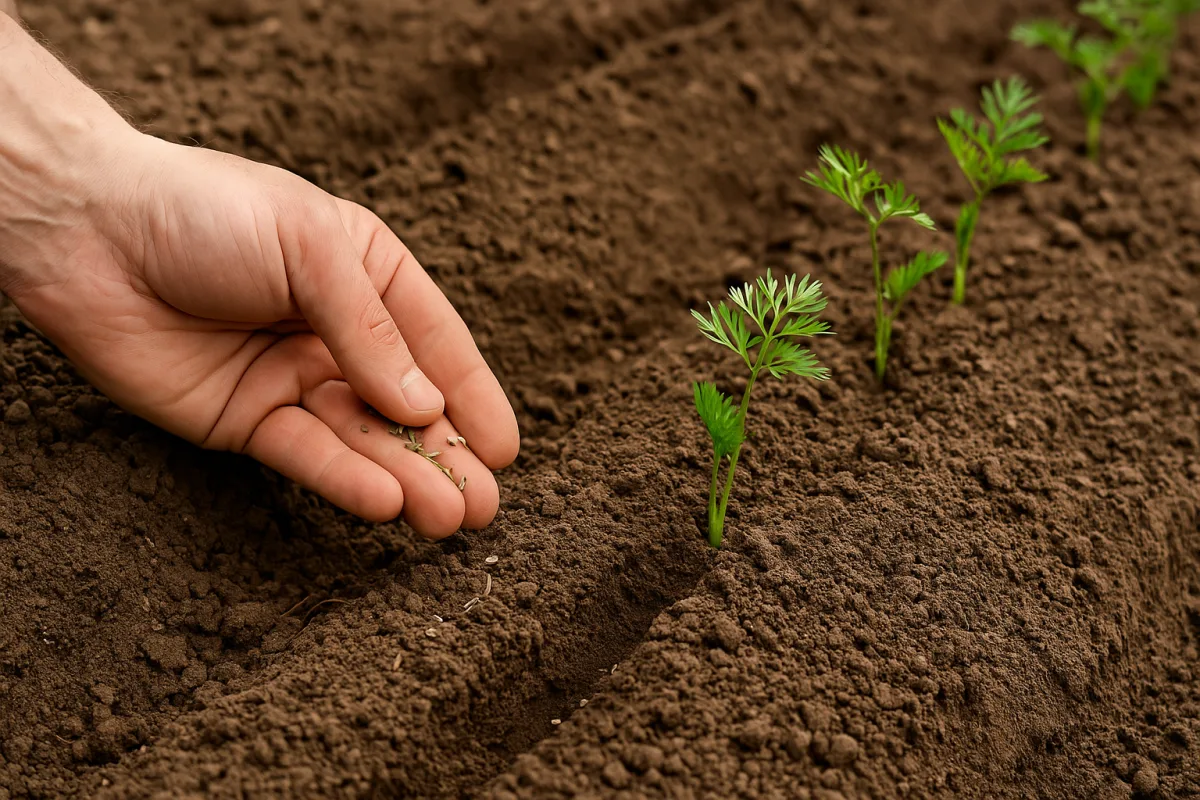 Semina delle carote a primavera: i segreti per radici più dolci e regolari
