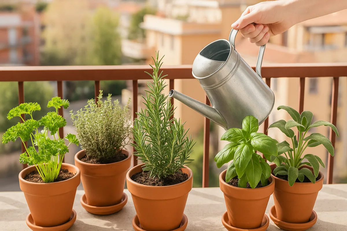 Piante aromatiche sul balcone: il trucco per averle sempre profumate e rigogliose