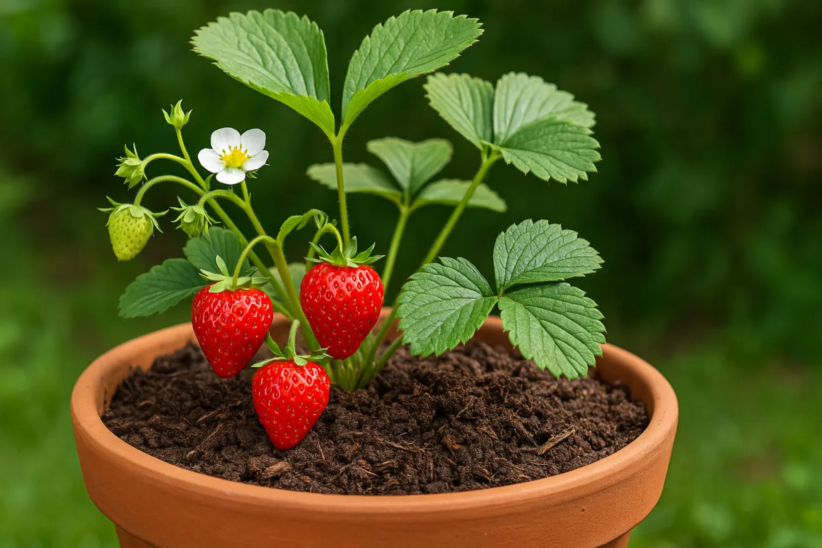 Fragole senza chimica in vaso: il substrato che raddoppia la produzione