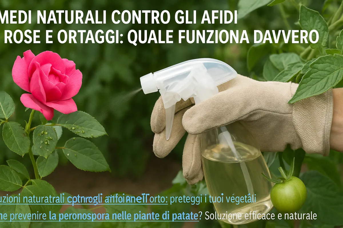 Rimedi naturali contro gli afidi su rose e ortaggi: quale funziona davvero