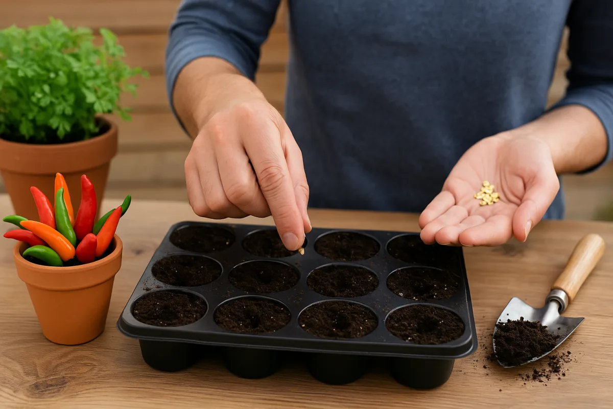 Semina dei peperoncini piccanti in casa: il momento esatto che cambia la resa