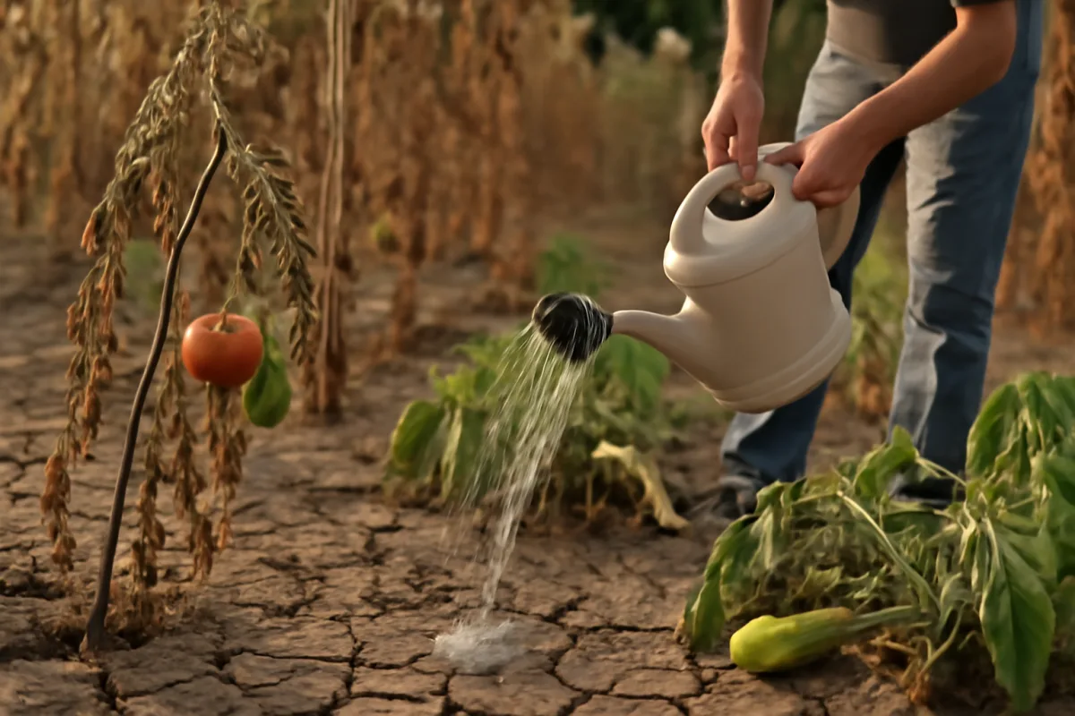 Orto in secca: le tecniche per salvare pomodori e zucchine quando l'acqua manca